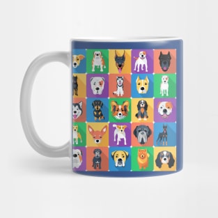 Seamless background with dogs Mug